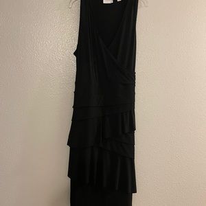 Black knee length dress